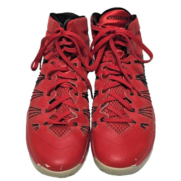 Nike Other - Nike Hyperdunk 2013 Mens Size 10.5 Red Gray High Top Basketball Shoes 599537-600